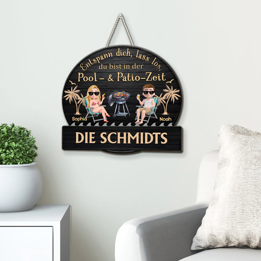 Es Ist Patio-Zeit – Personalisiertes Holzschild - Image 4