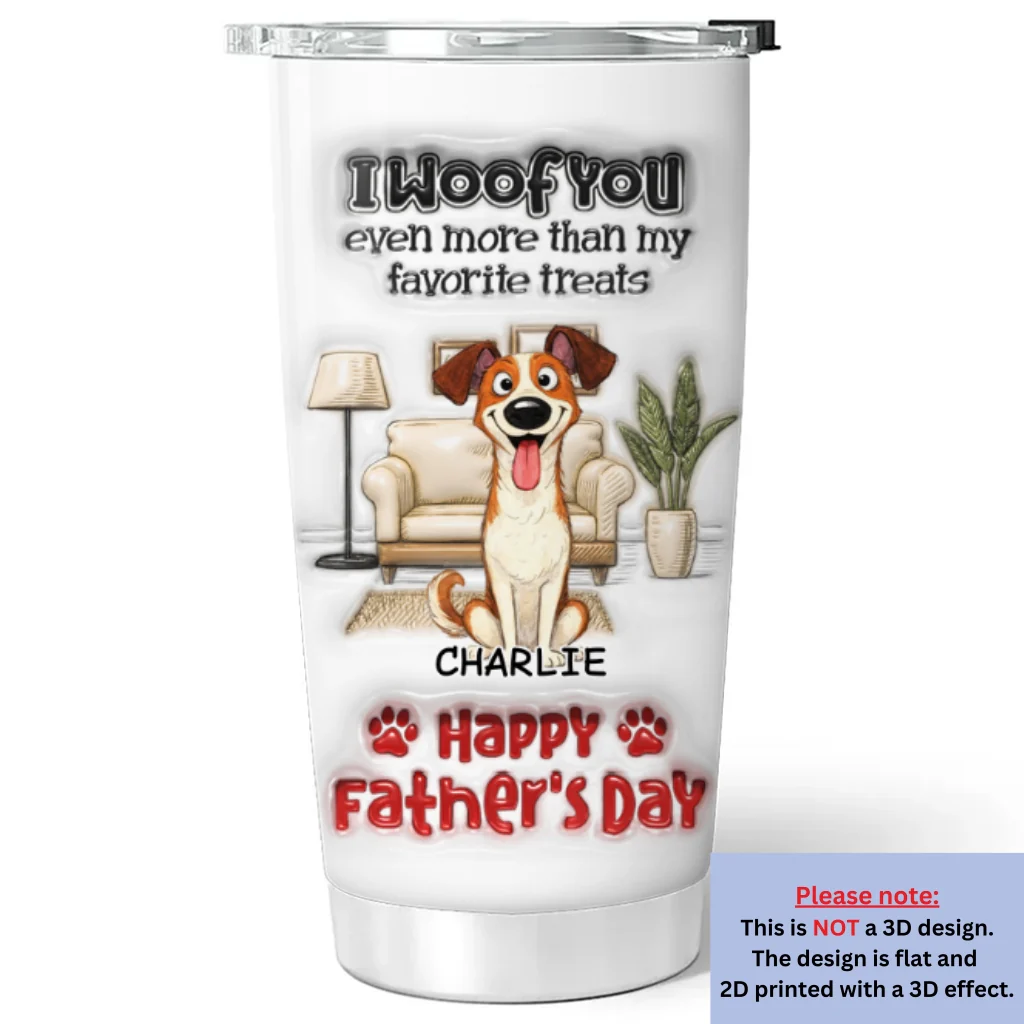 Even More Than Anything - Personalized Custom 3D Inflated Effect Tumbler - Image 6