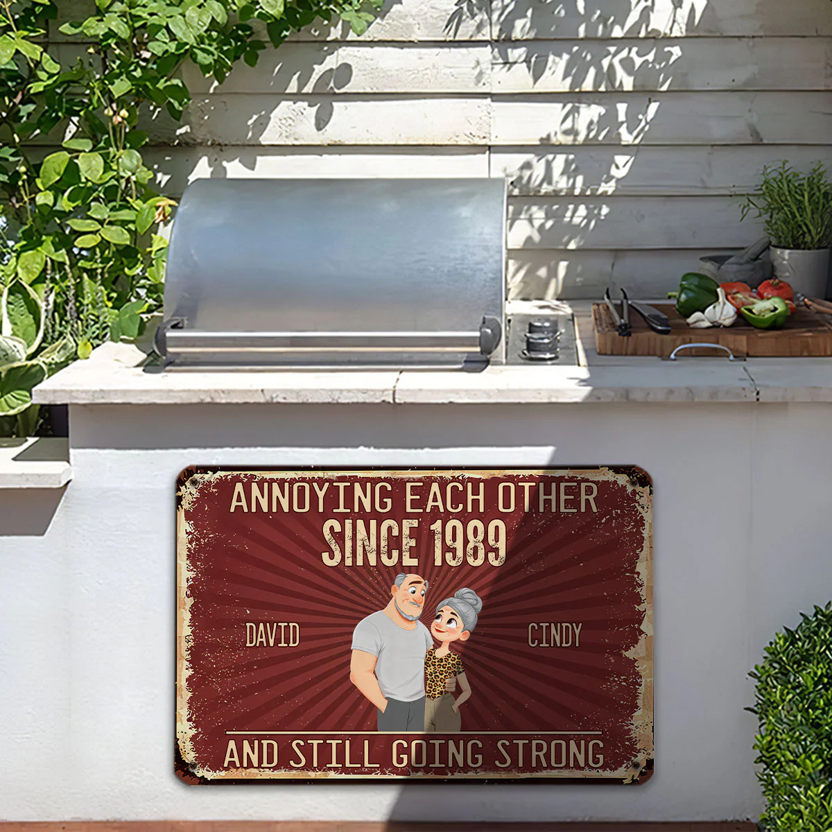 Everlasting Love Story - Personalized Custom Metal Sign - Image 3