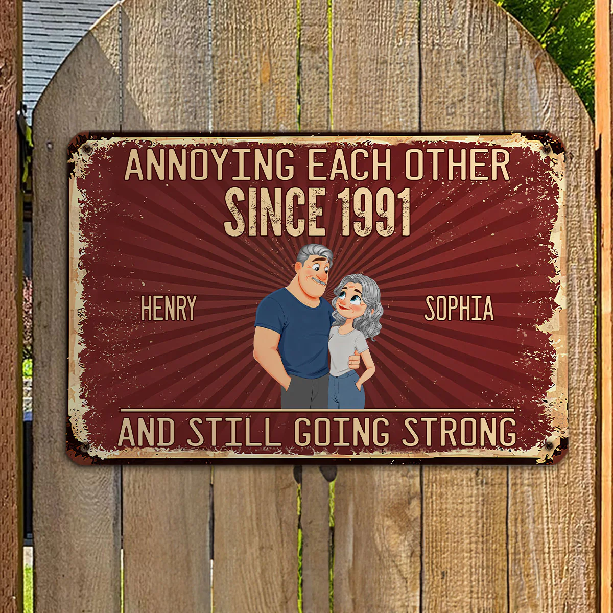 Everlasting Love Story - Personalized Custom Metal Sign - Image 4