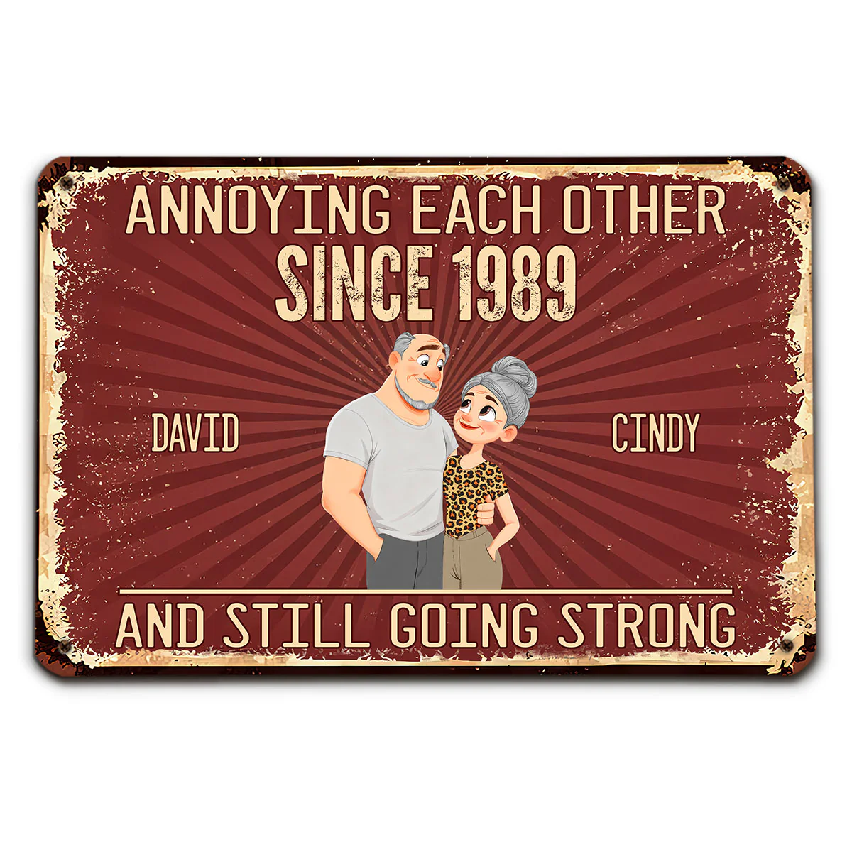 Everlasting Love Story - Personalized Custom Metal Sign - Image 5