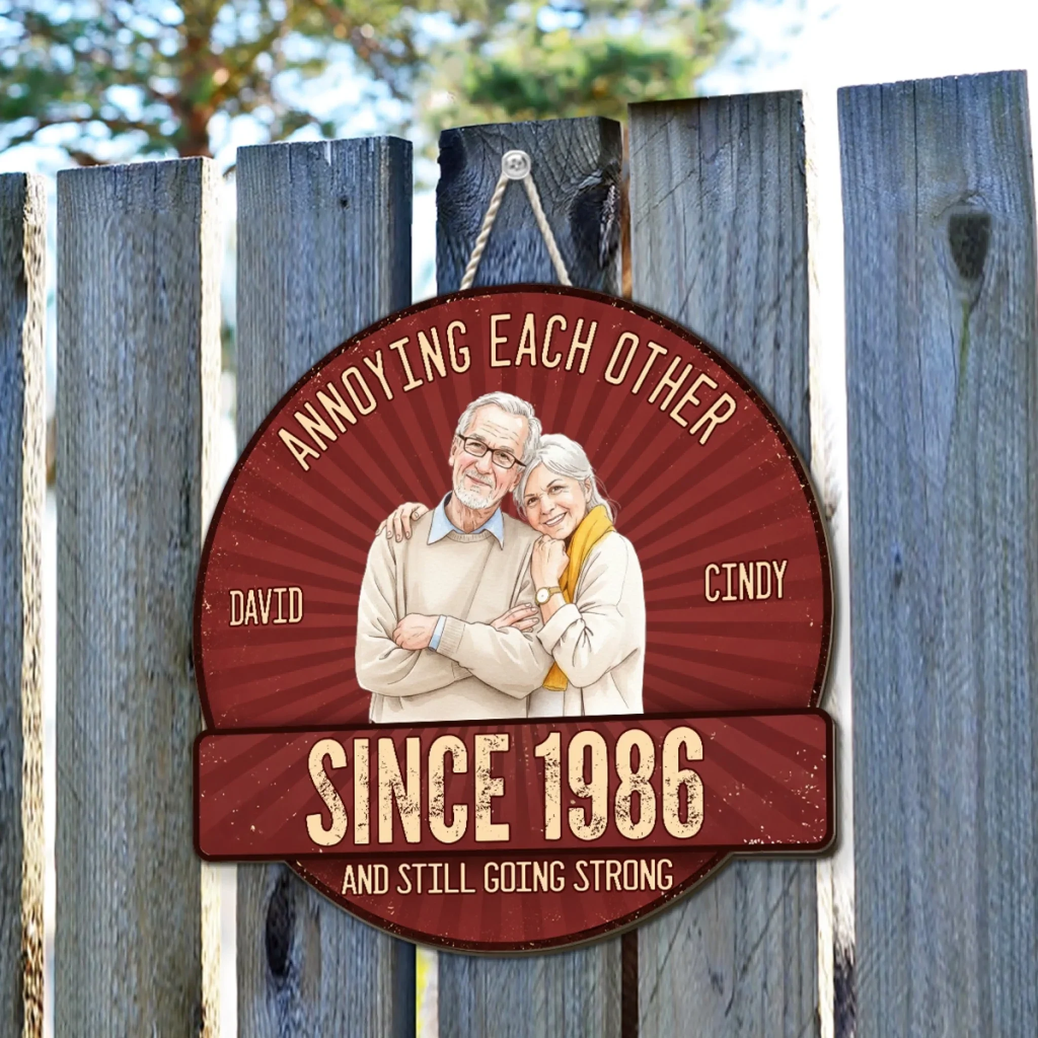 Everlasting Love Water Color - Personalized Custom Wood Sign - Image 5