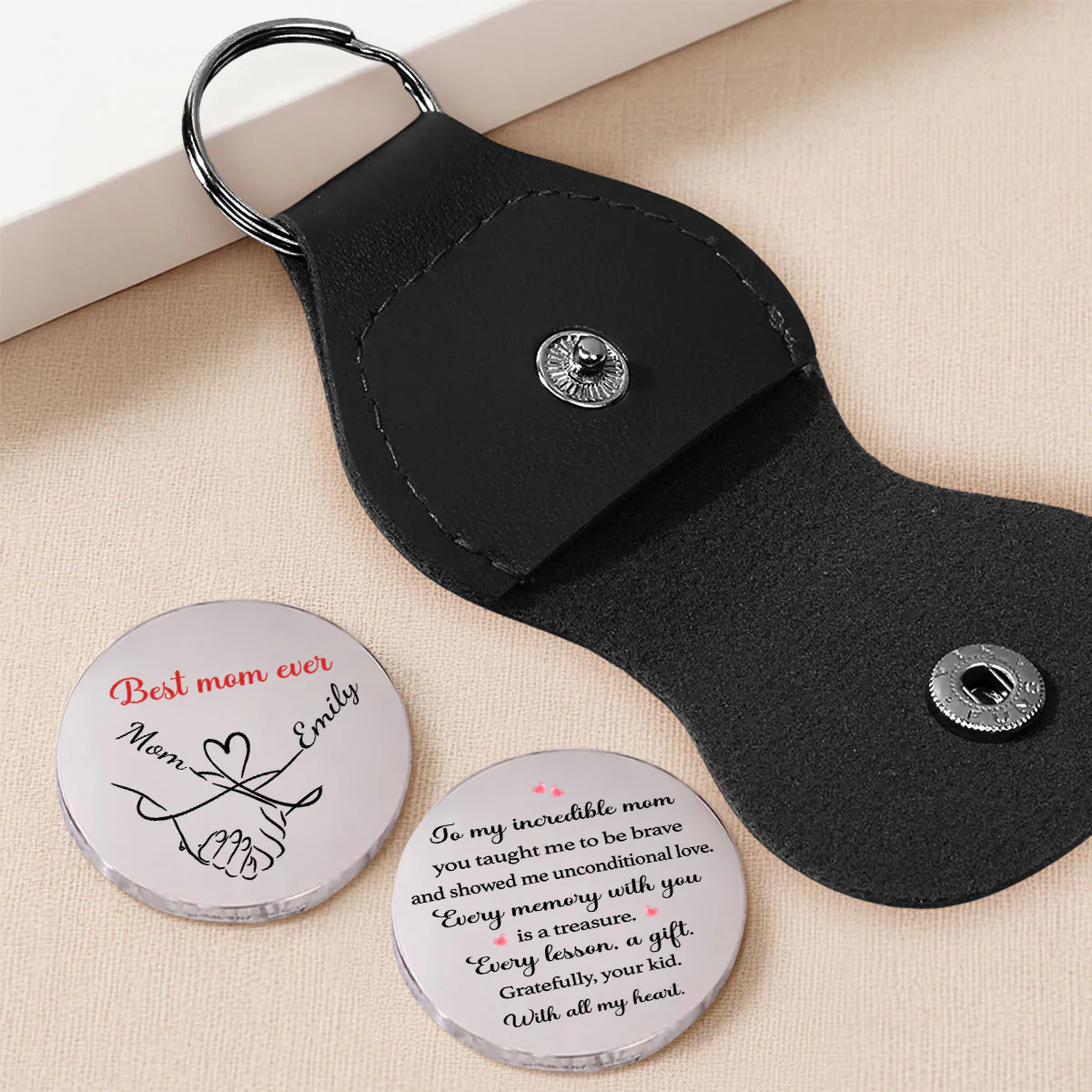 Every Memory With You Is A Treasure - Personalized Custom Pocket Hug - Image 2