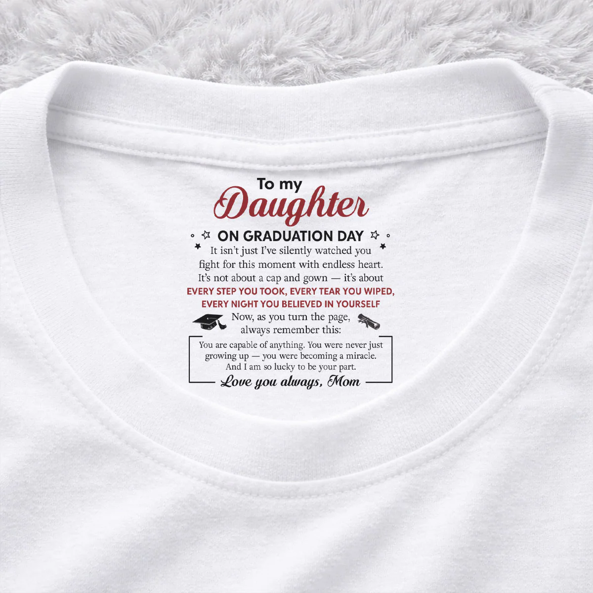 Every Step You Take - Personalized Custom Inside Neck Print T-shirt