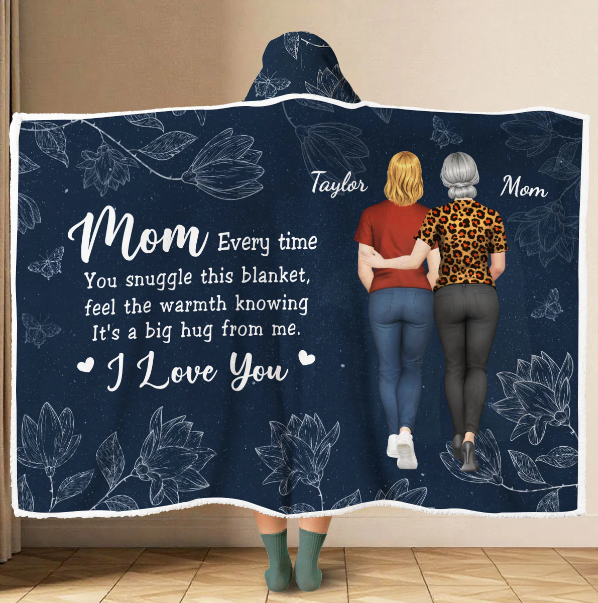 Every Time You Snuggle This Blanket - Personalized Custom Hooded Blanket