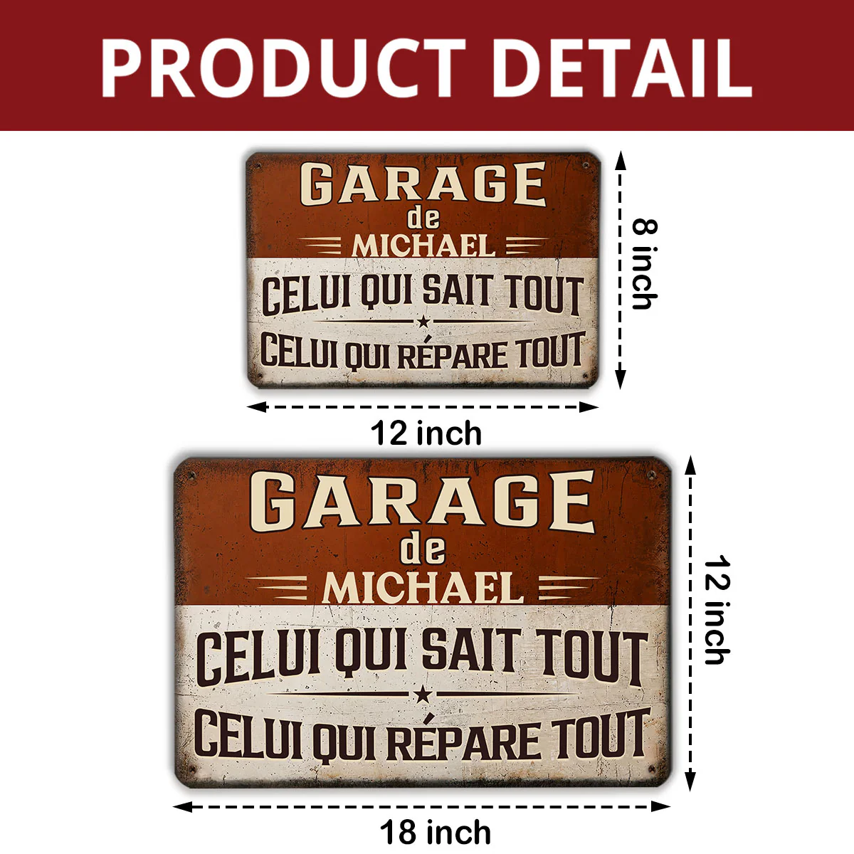 Expert en tout Réparateur de choc – Plaque Métal Personnalisée - Image 7