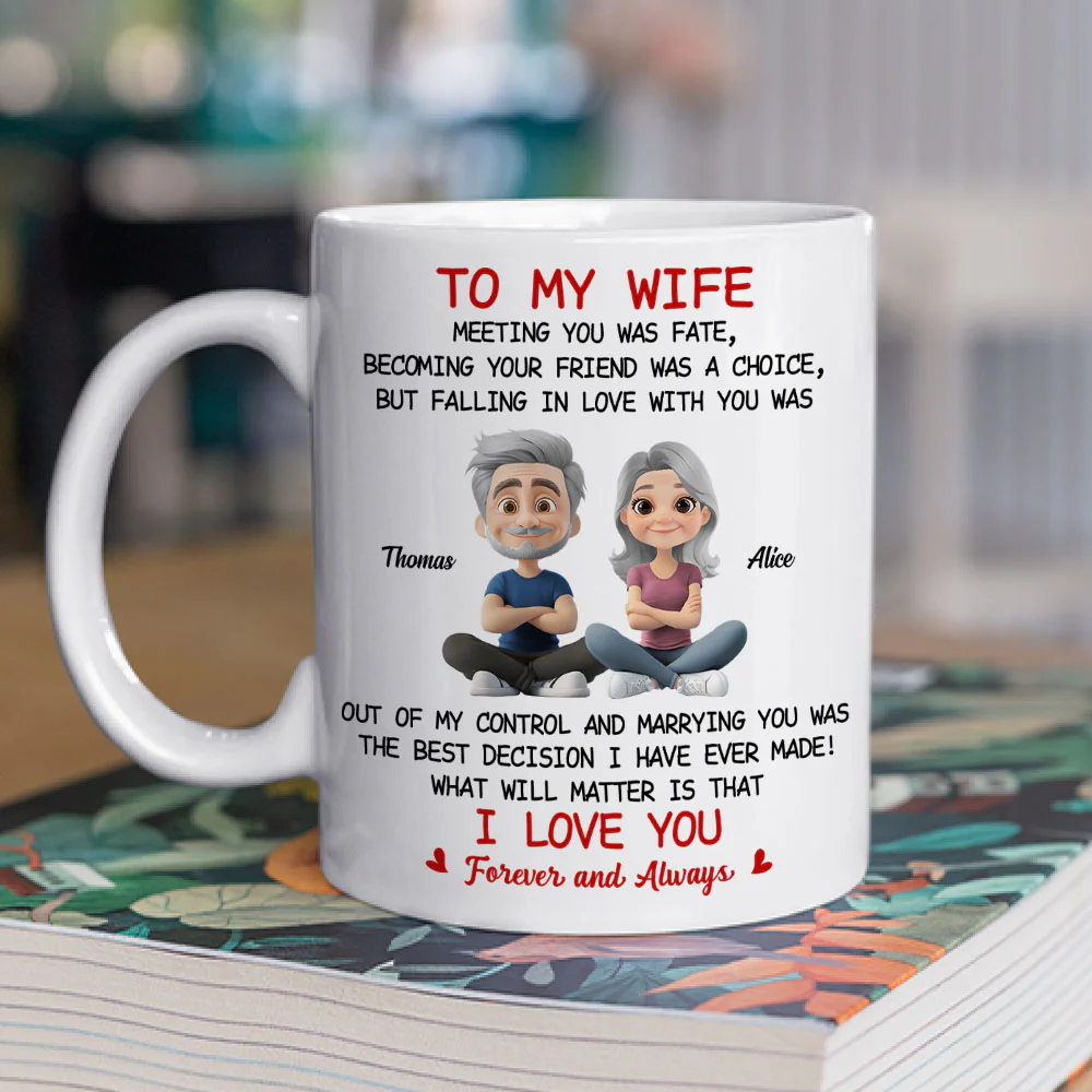 Falling In Love With You - Personalized Custom Coffee Mug - Image 2