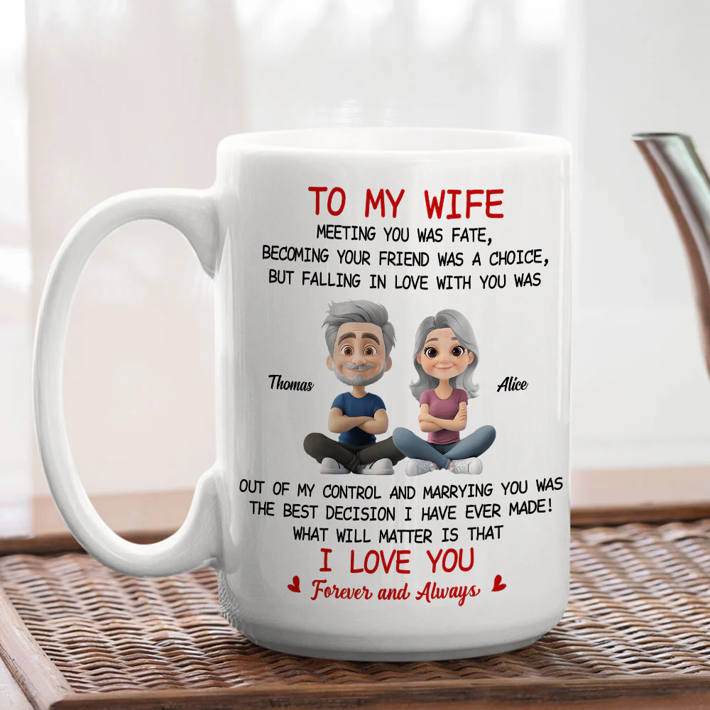 Falling In Love With You - Personalized Custom Coffee Mug - Image 4
