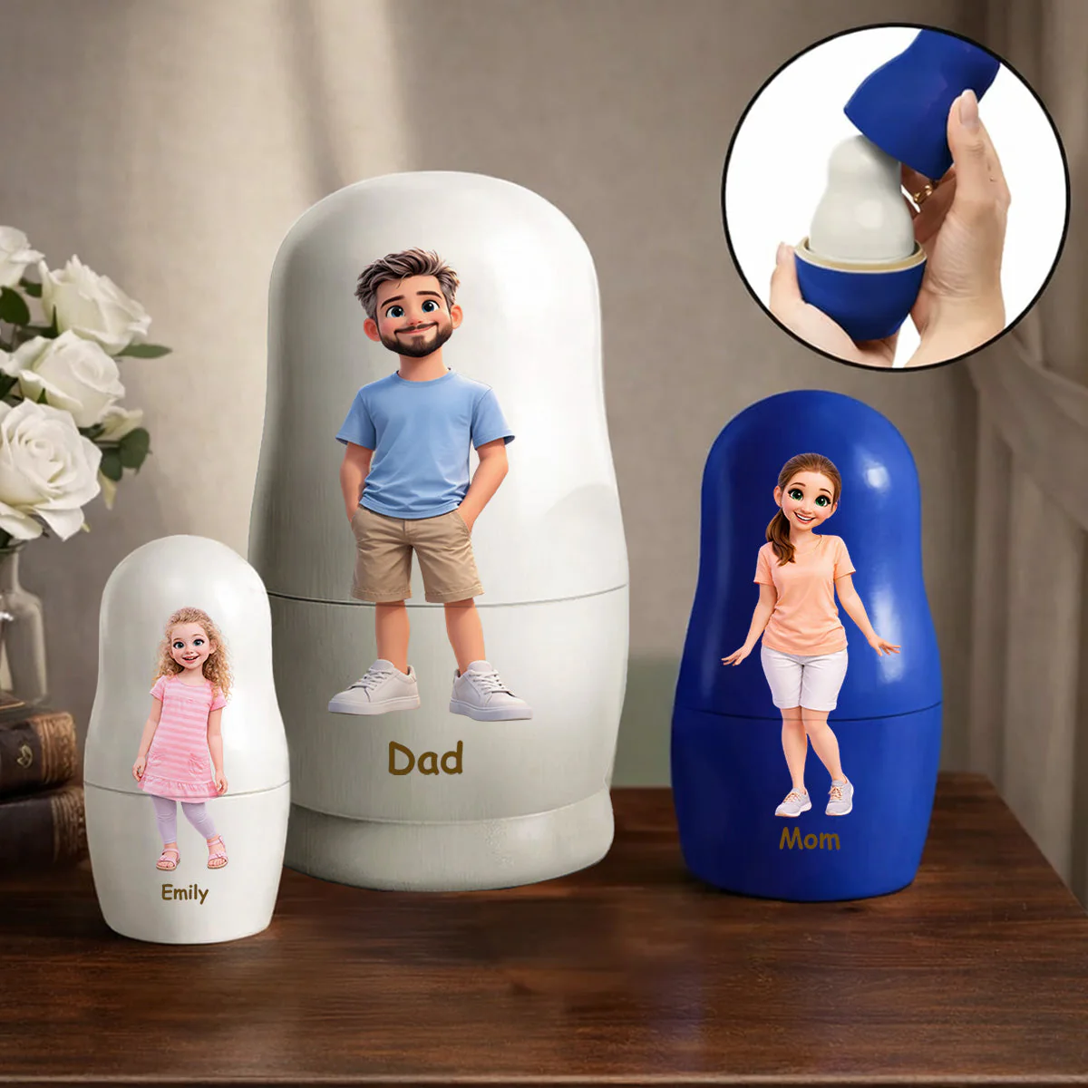 Family Forever - Personalized Custom Nesting Doll - Image 6