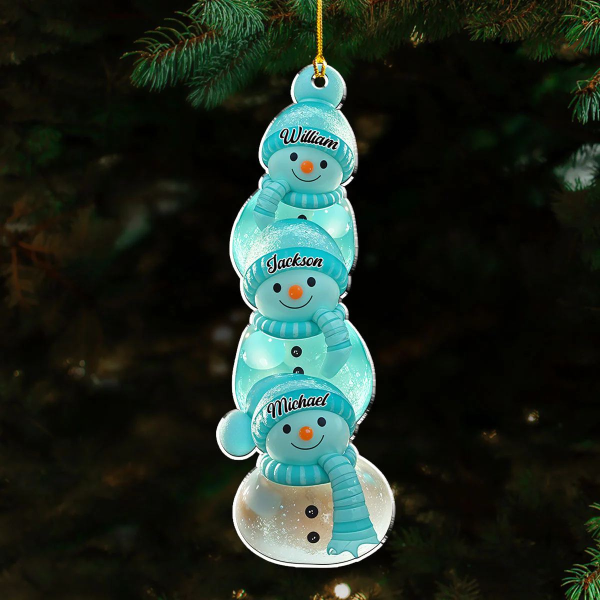 Family Frost - Personalized Custom Acrylic Ornament - Image 2