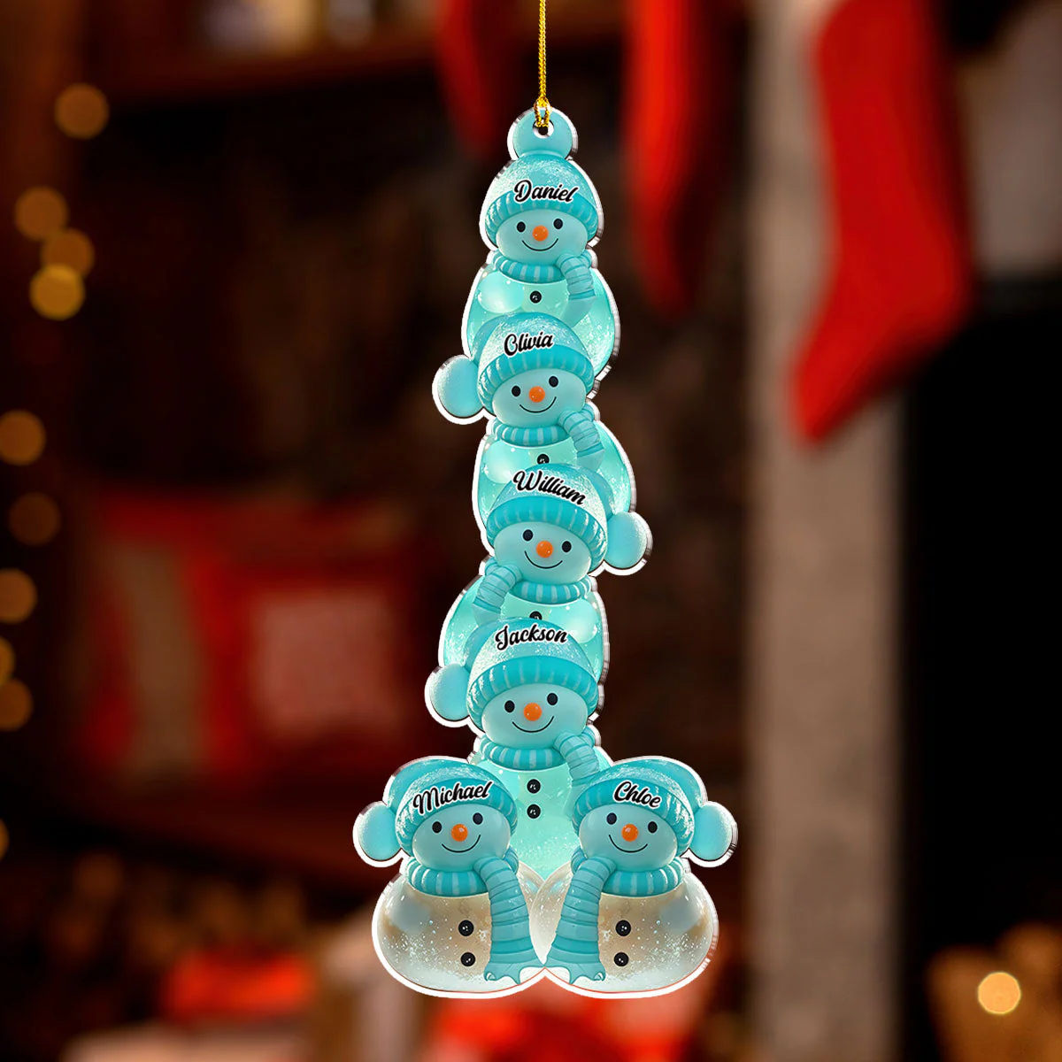 Family Frost - Personalized Custom Acrylic Ornament - Image 3