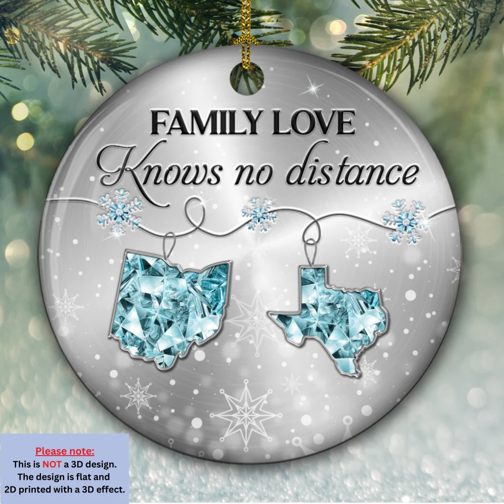 Family Love Crystal - Personalized Custom Ceramic Ornament - Image 6