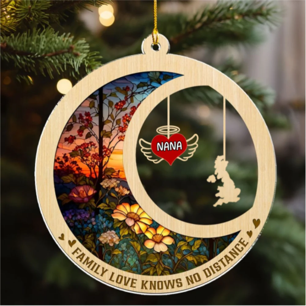 Family Love Forever - Personalized Custom Acrylic Ornament - Image 6