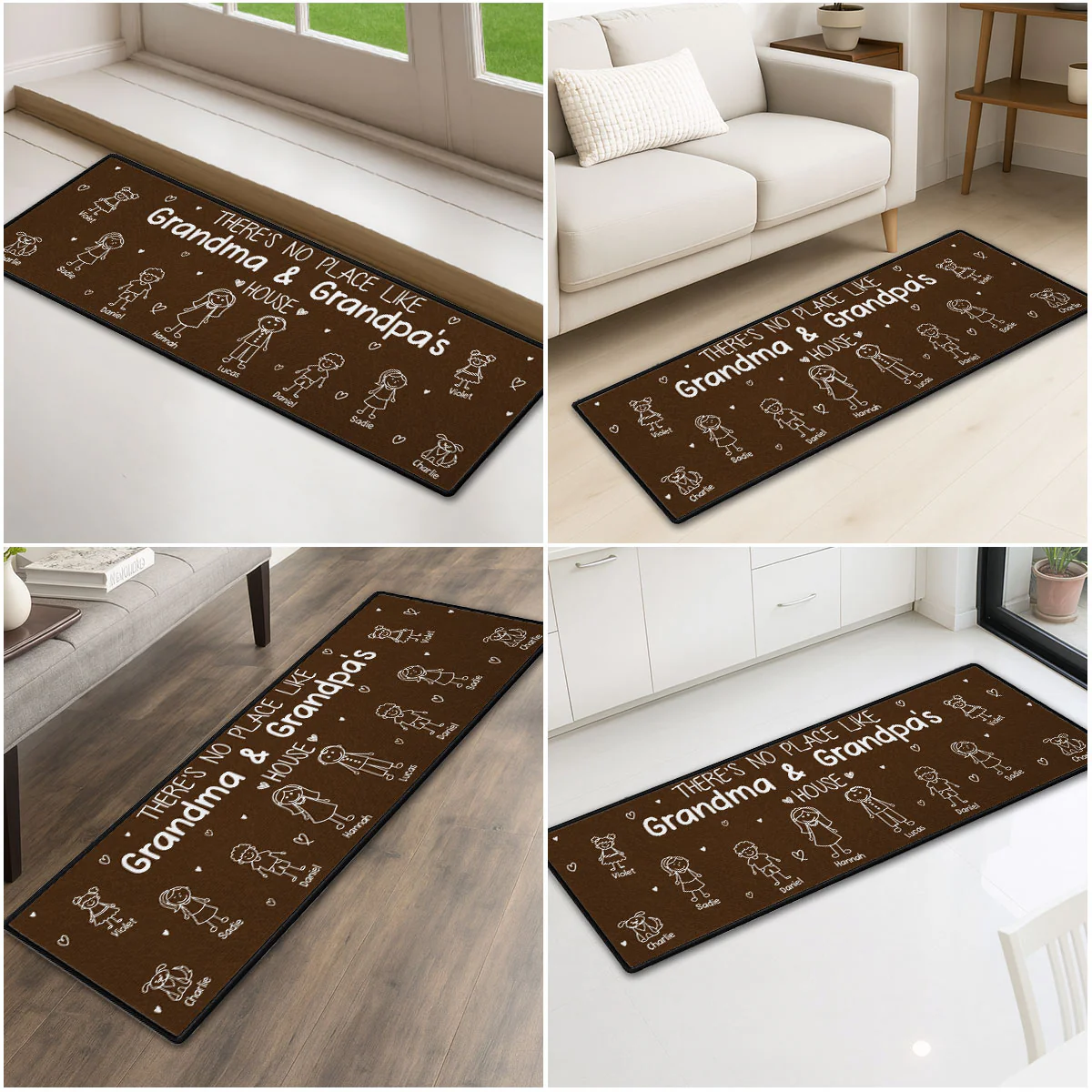 Family Love - Personalized Custom Runner Rug - Image 4