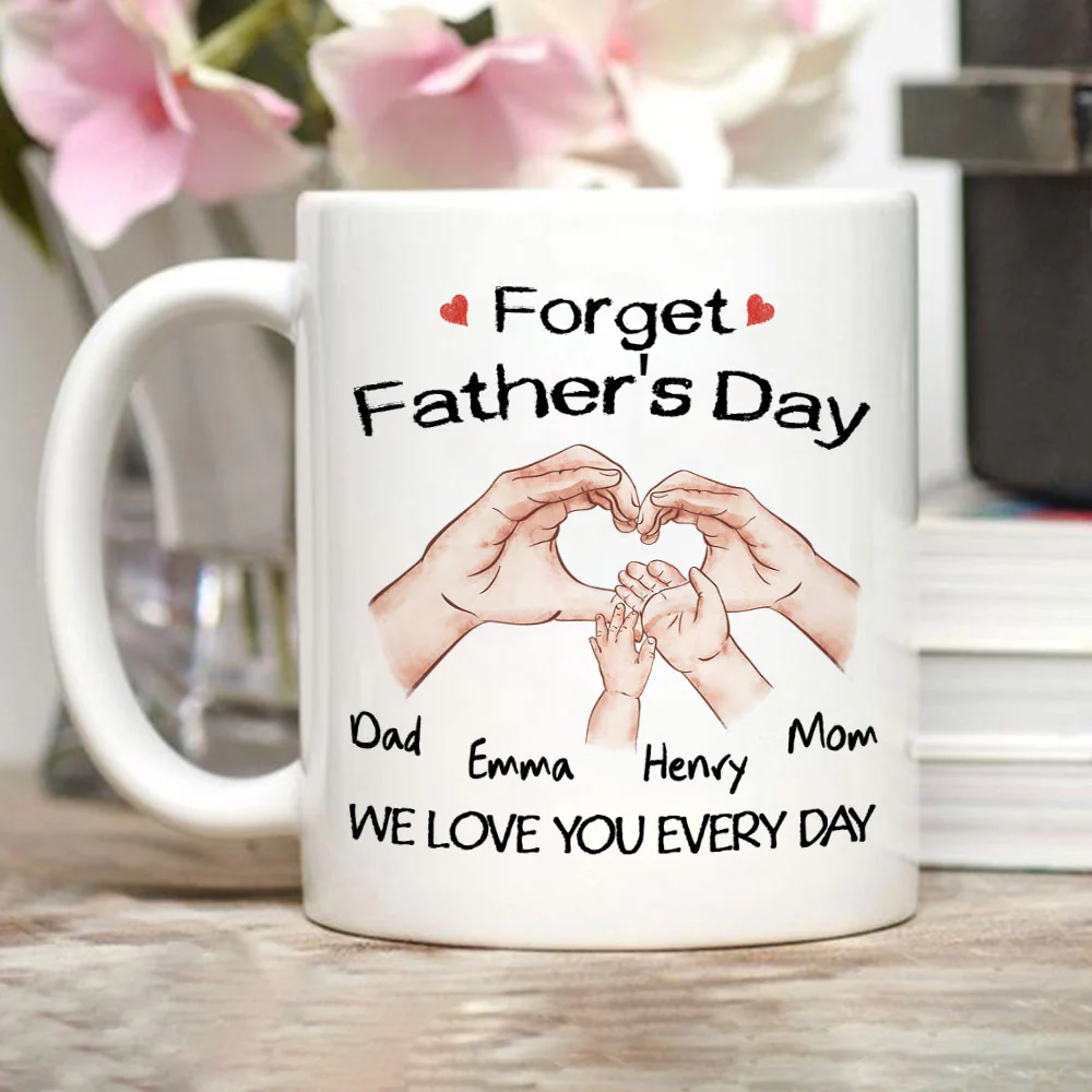 Family Love You Every Day - Personalized Custom Coffee Mug - Image 4