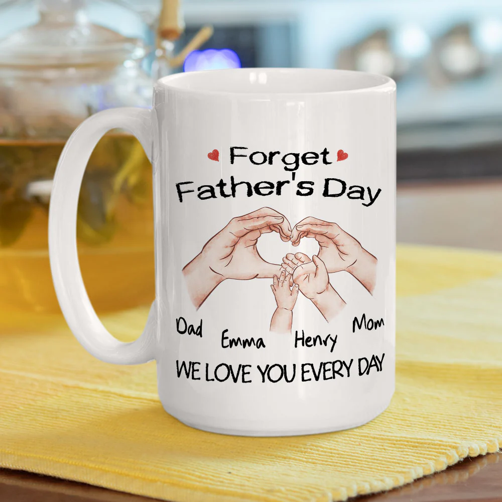 Family Love You Every Day - Personalized Custom Coffee Mug - Image 6
