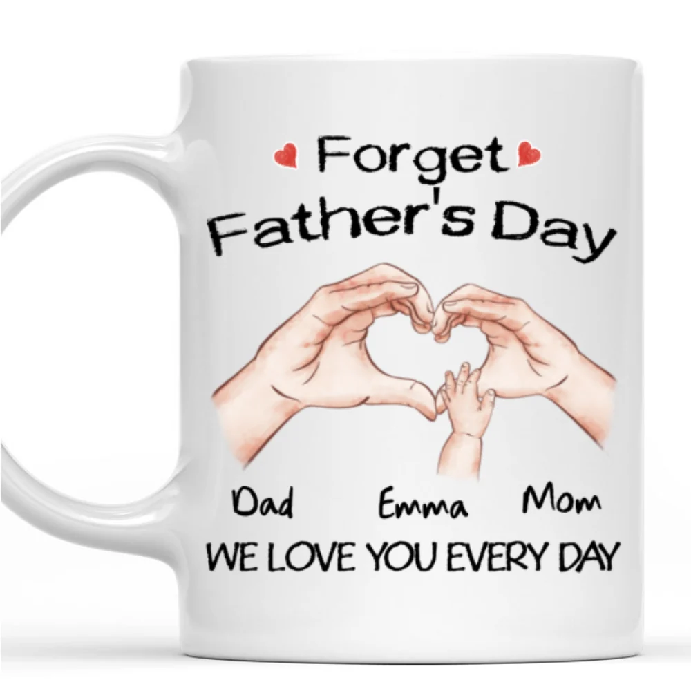 Family Love You Every Day - Personalized Custom Coffee Mug - Image 8