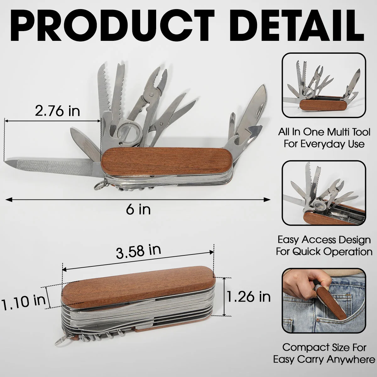 Father And Son - Personalized Custom Pocket Multi Tool - Image 6
