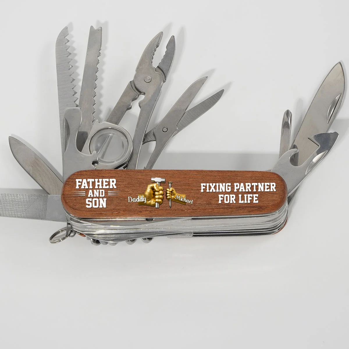 Father And Son - Personalized Custom Pocket Multi Tool - Image 7