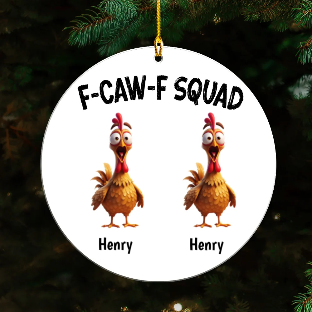 FCAWF Squad Christmas - Personalized Custom Acrylic Ornament - Image 7