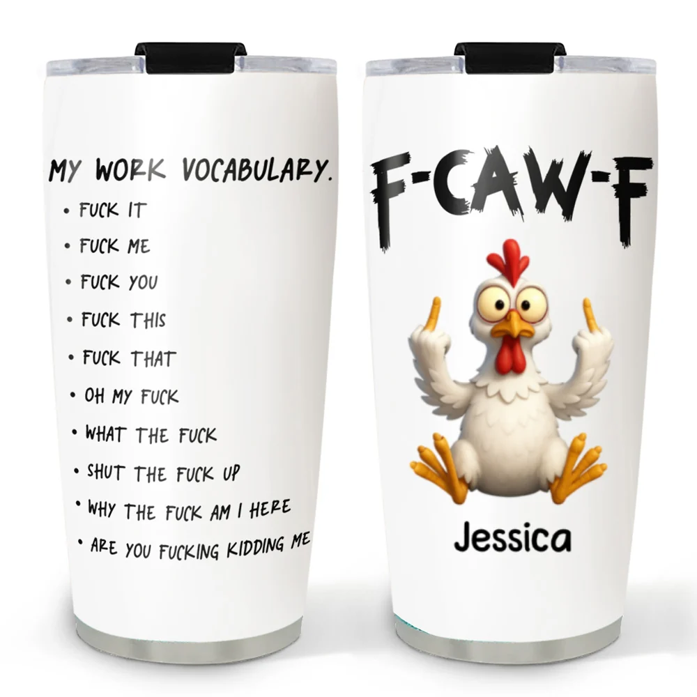 FCAWF Work Vocabulary - Personalized Custom Tumbler - Image 6