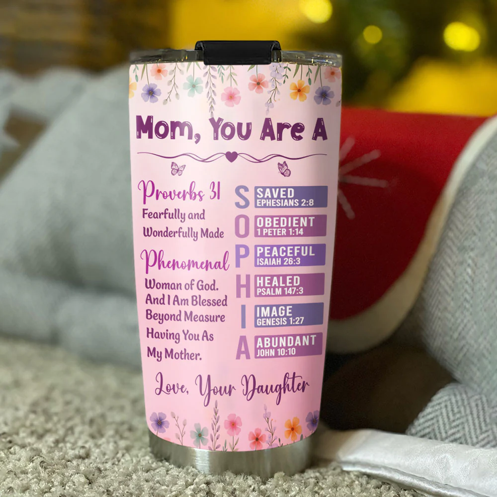 Fearfully And Wonderfully Made - Personalized Custom Tumbler - Image 5
