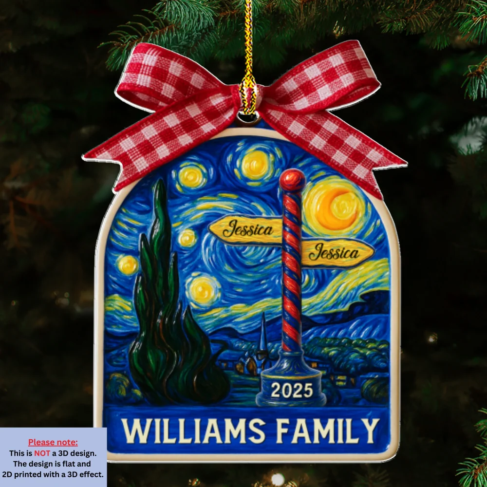 Festive Family Nights - Personalized Custom Acrylic Ornament - Image 7