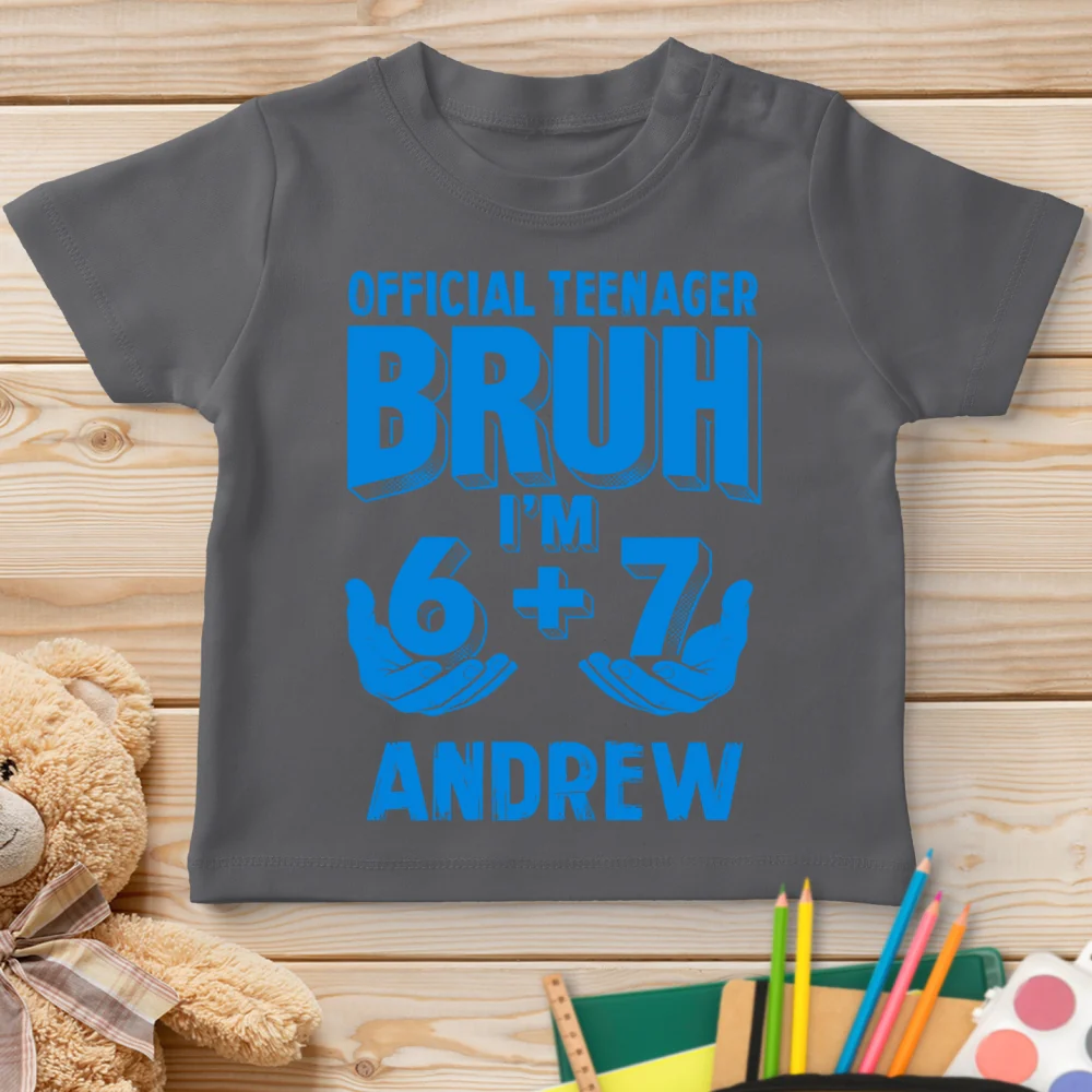 Finally A Real Teenager - Personalized Custom Youth T-shirt - Image 10