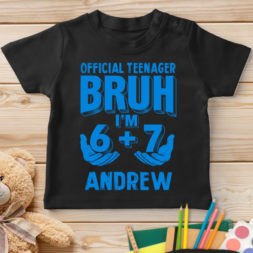 Finally A Real Teenager - Personalized Custom Youth T-shirt - Image 6