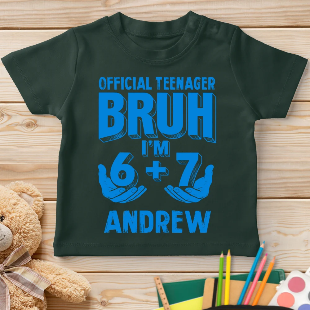 Finally A Real Teenager - Personalized Custom Youth T-shirt - Image 8
