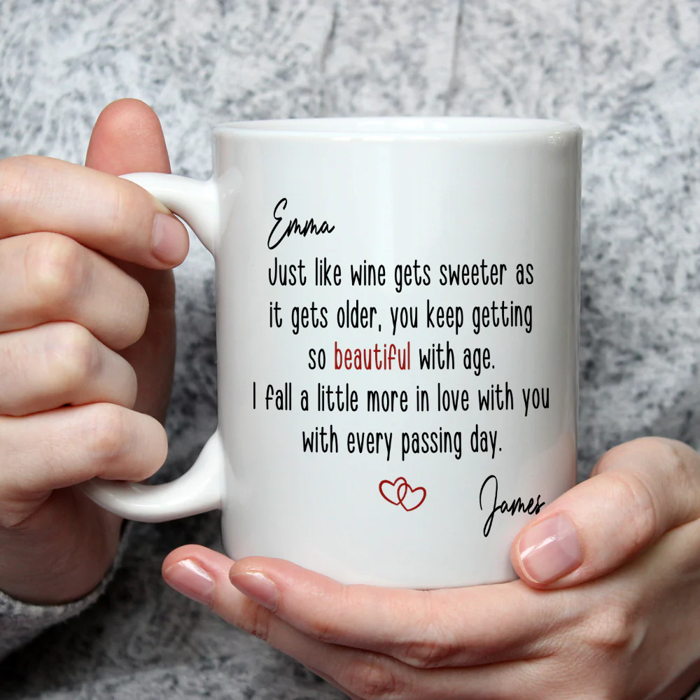 Fine Like Wine - Personalized Custom Coffee Mug - Image 3
