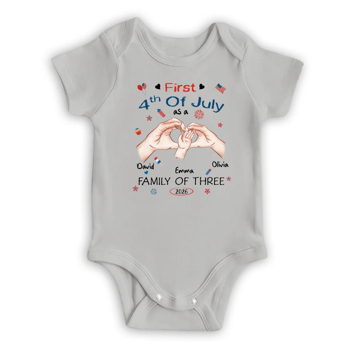 First 4th Of July - Personalized Custom T-shirt And Onesie - Image 14