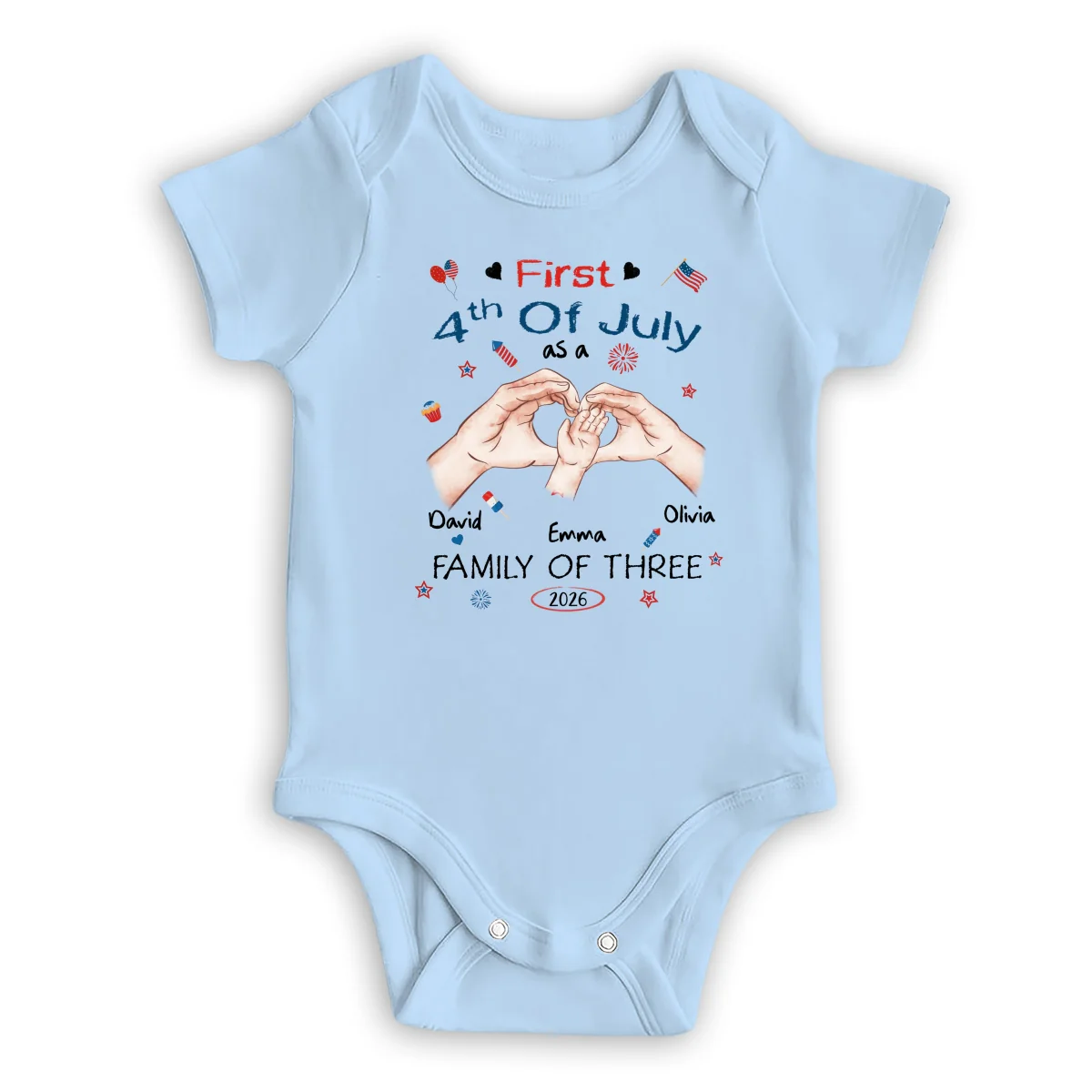 First 4th Of July - Personalized Custom T-shirt And Onesie - Image 15