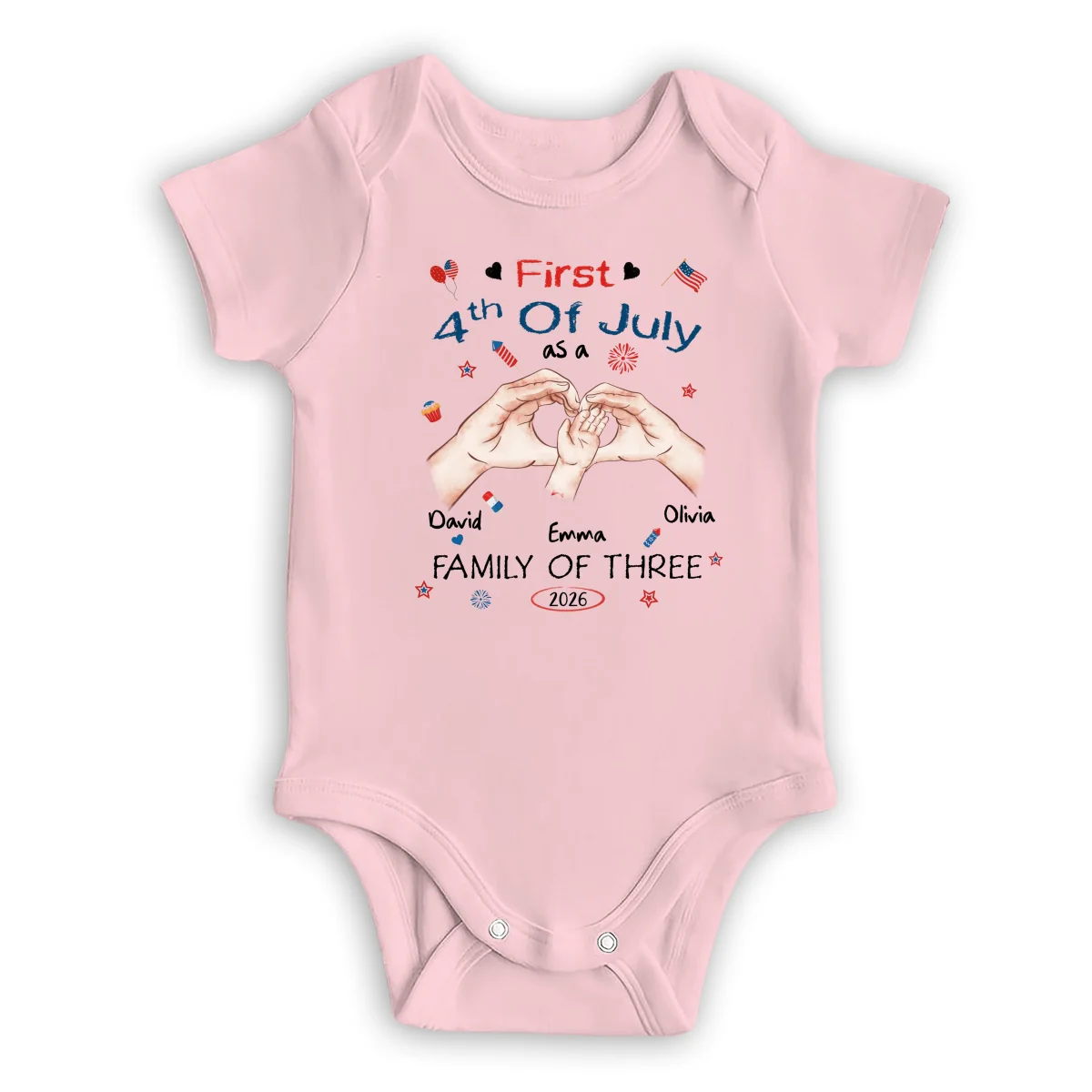 First 4th Of July - Personalized Custom T-shirt And Onesie - Image 16
