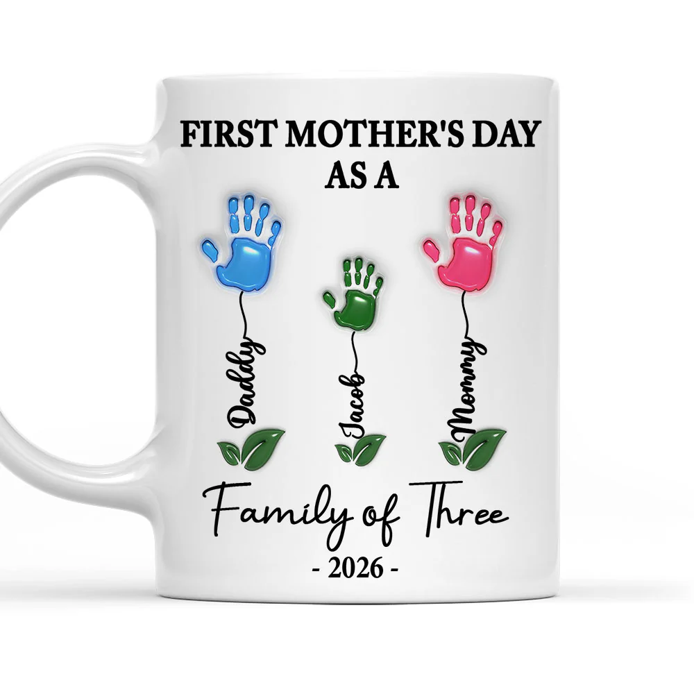 First Mother Day Gift - Personalized Custom 3D Inflated Effect Mug