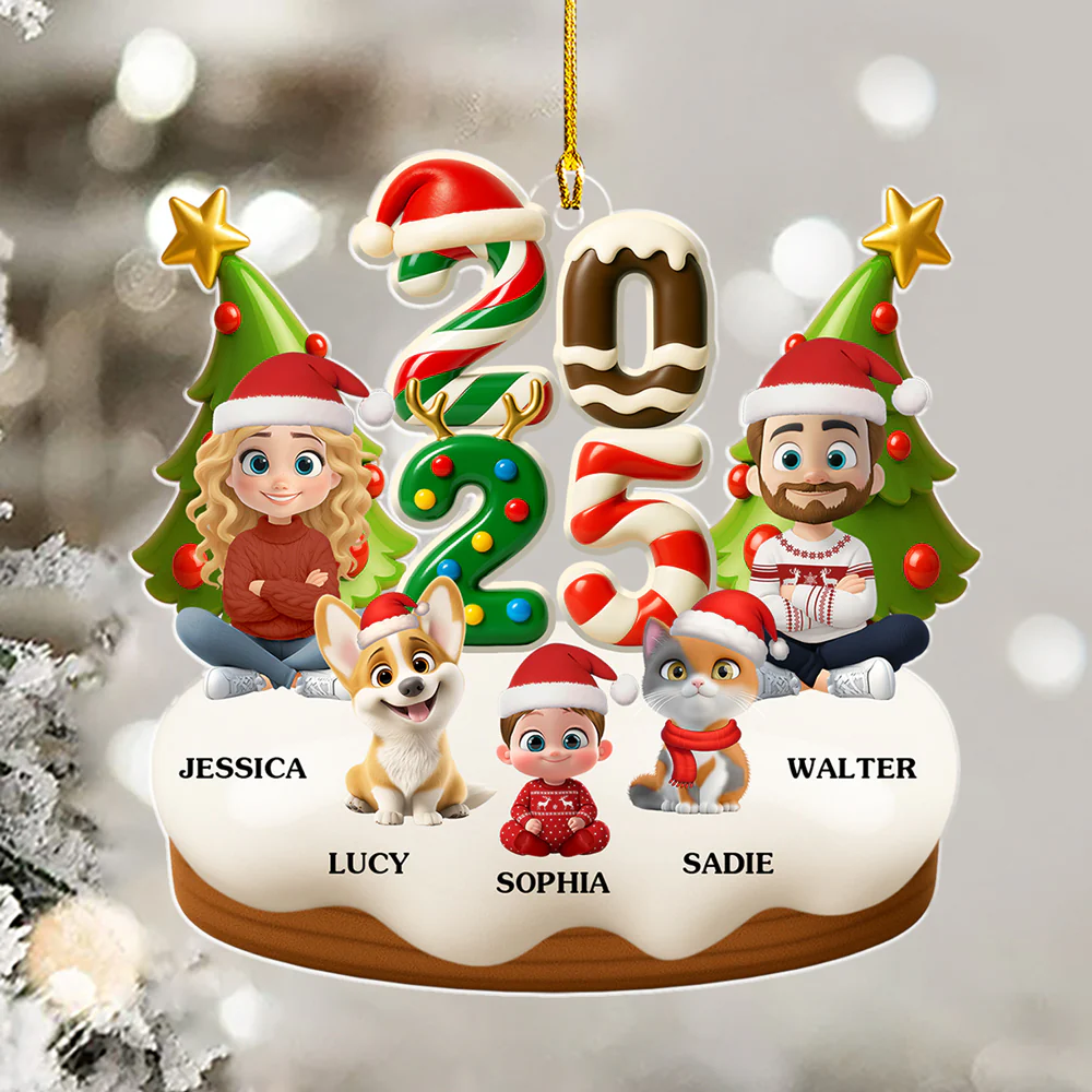 First Snow Magic - Personalized Custom Acrylic Ornament - Image 2