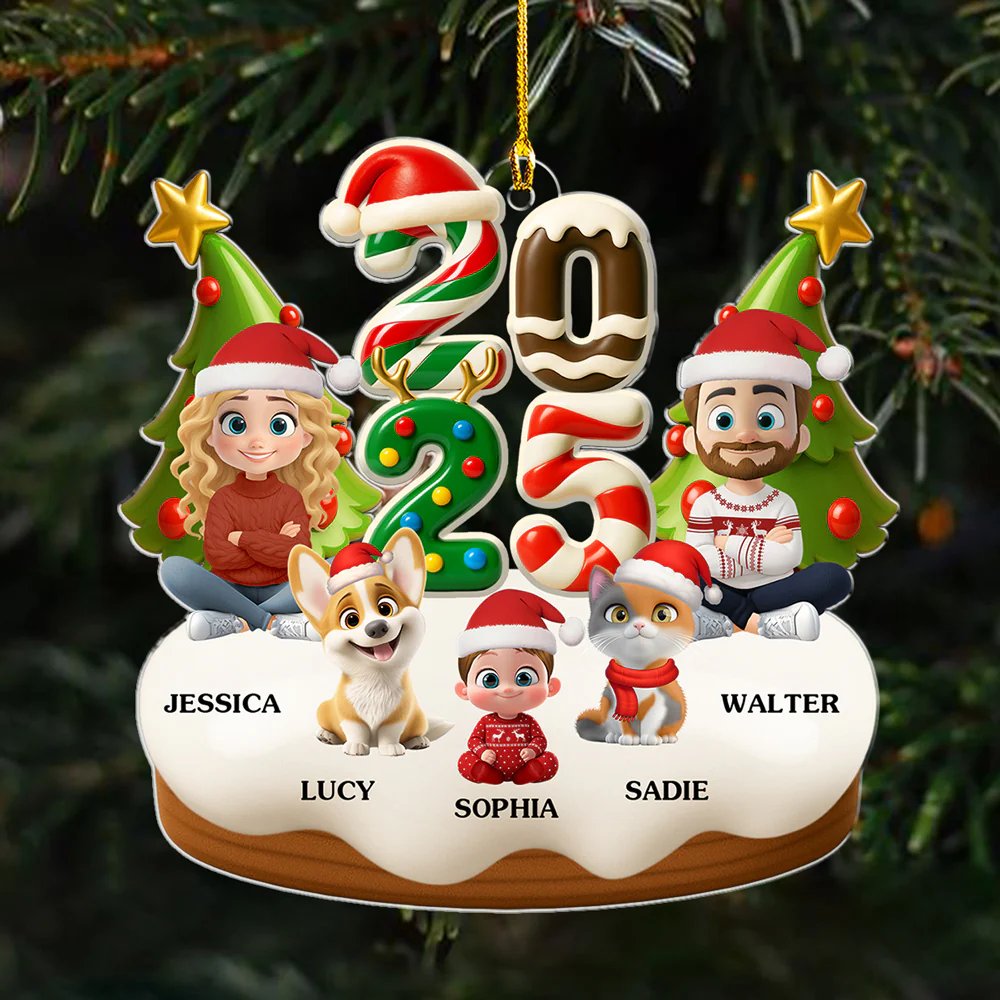 First Snow Magic - Personalized Custom Acrylic Ornament - Image 4