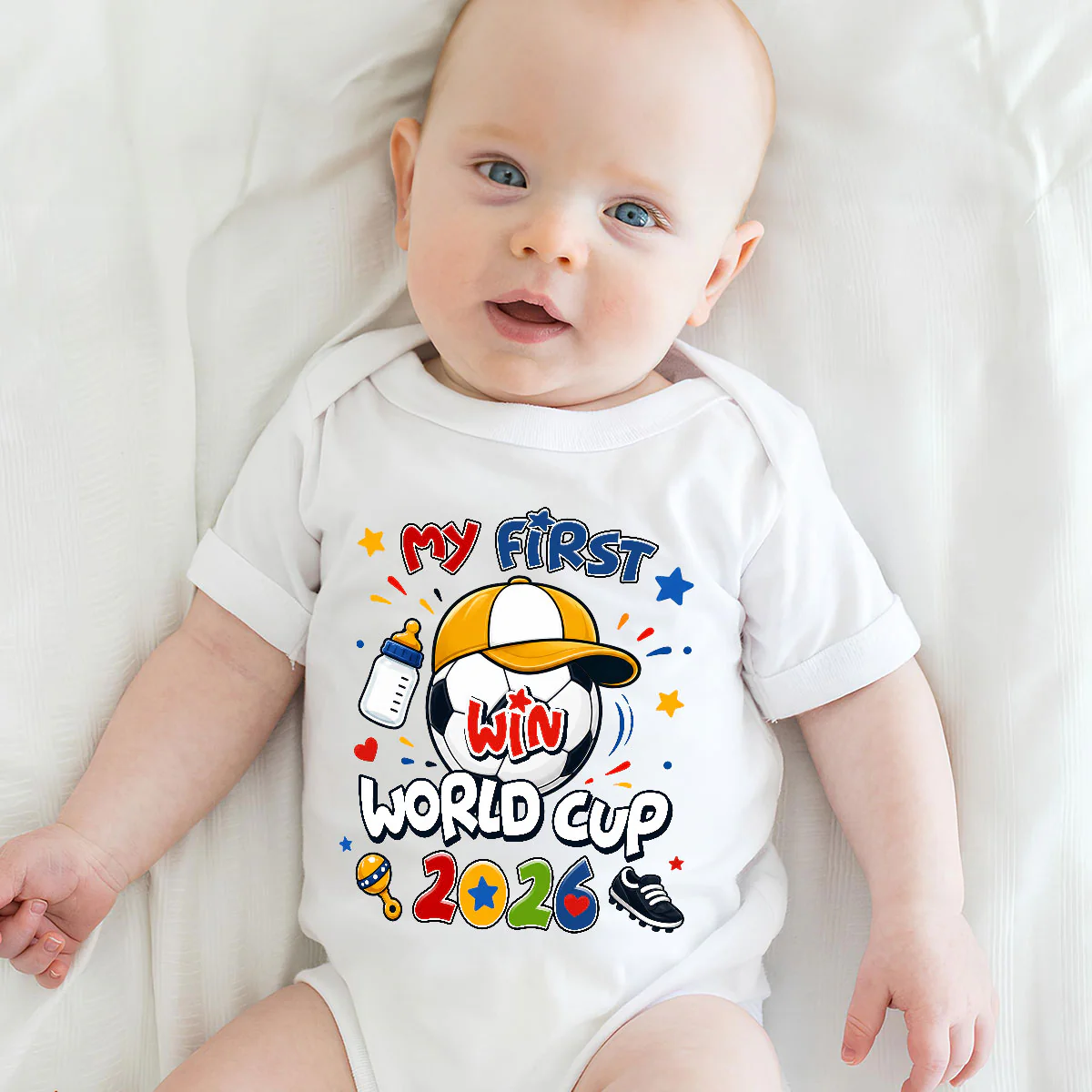 First World Cup - Personalized Custom Baby Onesie - Image 4