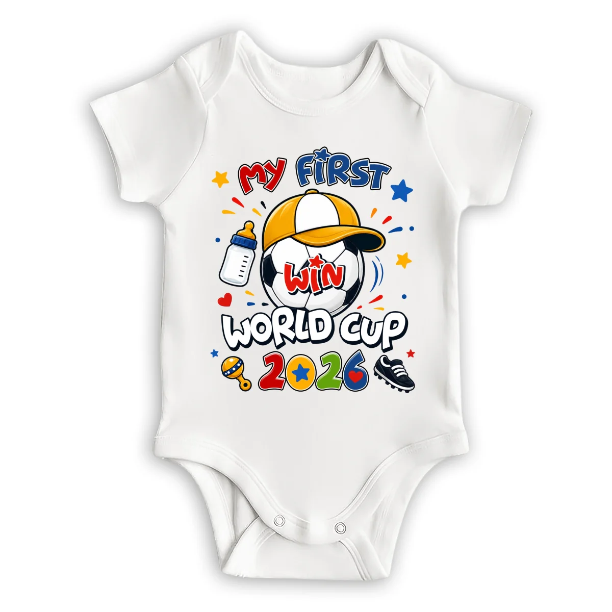 First World Cup - Personalized Custom Baby Onesie - Image 6