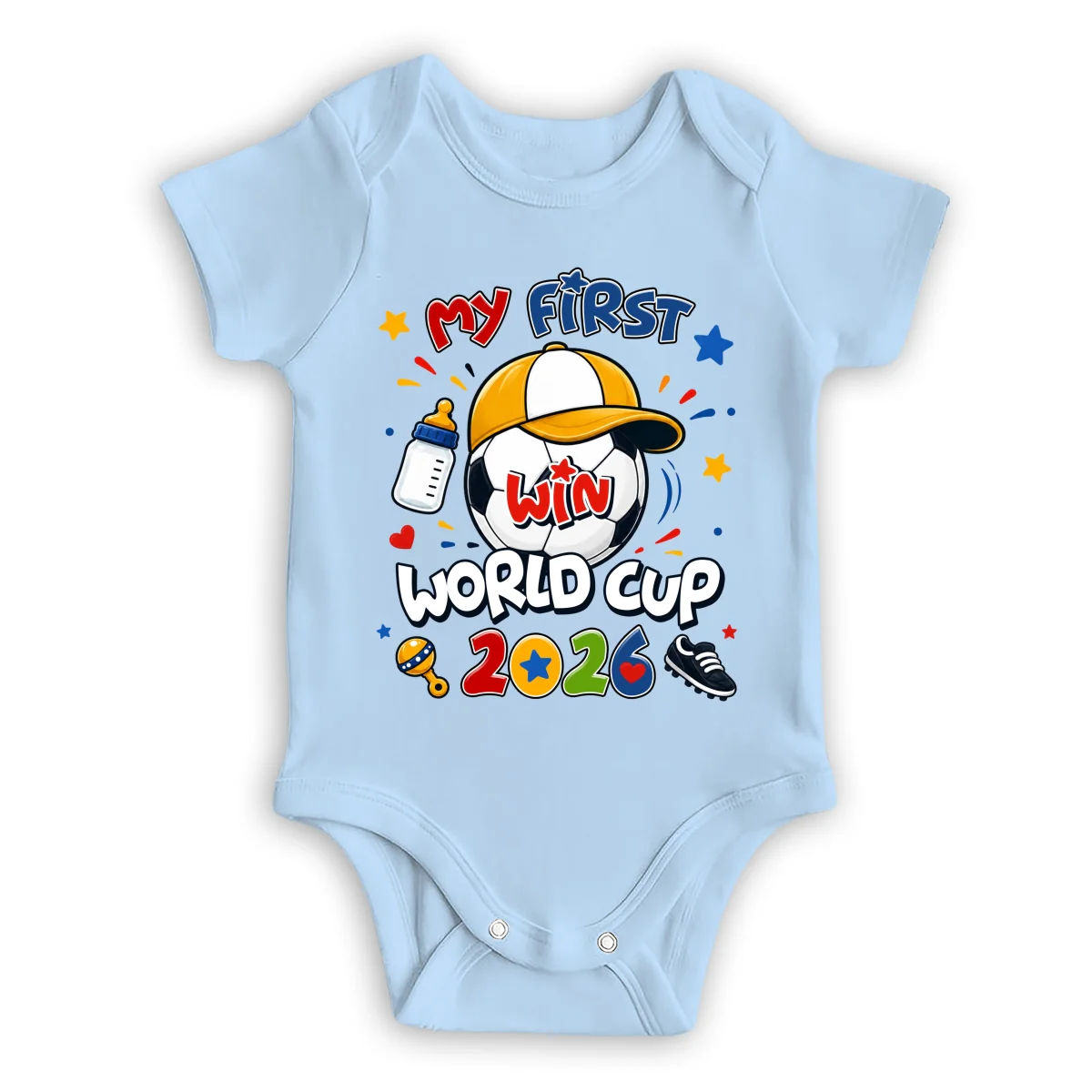 First World Cup - Personalized Custom Baby Onesie - Image 8