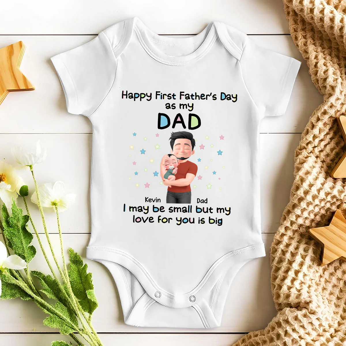 First Year With Baby - Personalized Custom Baby Onesie - Image 4