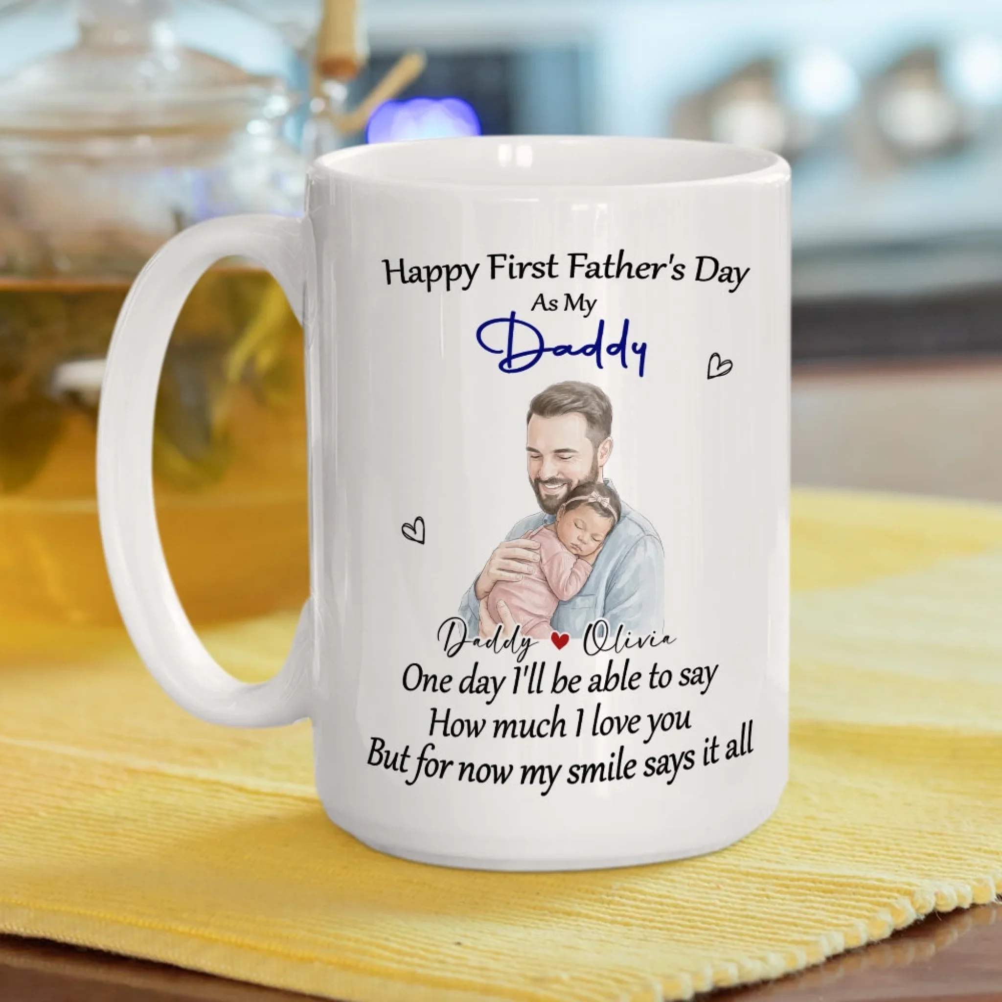 First Year With Baby - Personalized Custom Coffee Mug - Image 5