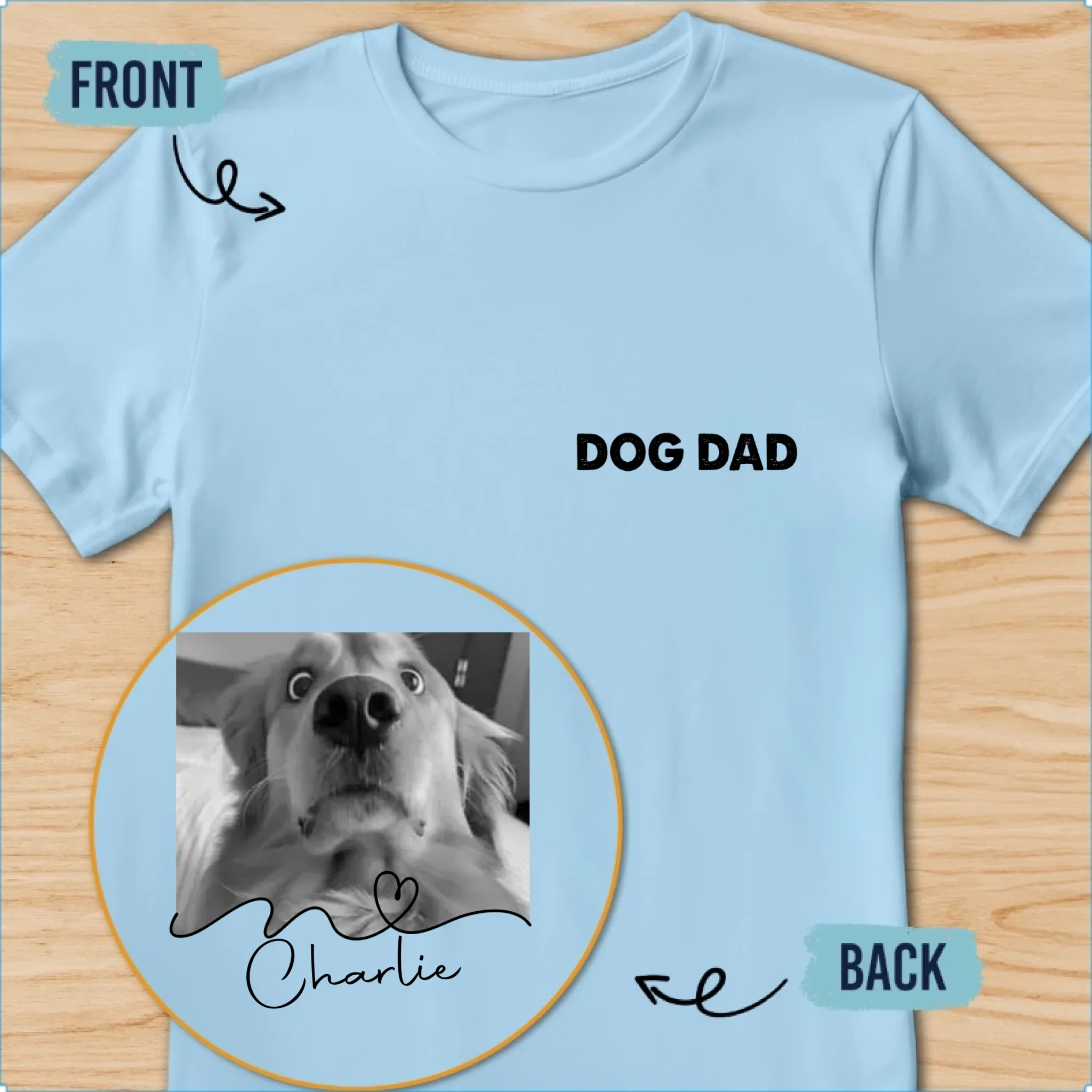 Fist Bump Fur Dad - Personalized Custom Shirt - Image 10