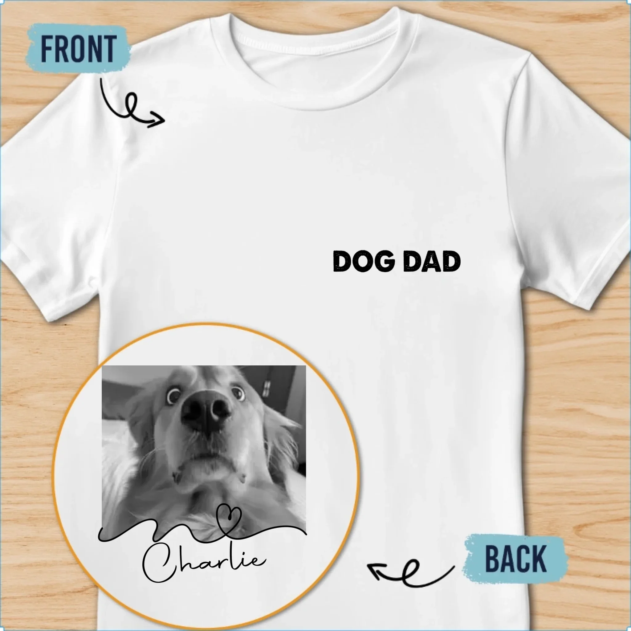 Fist Bump Fur Dad - Personalized Custom Shirt - Image 7