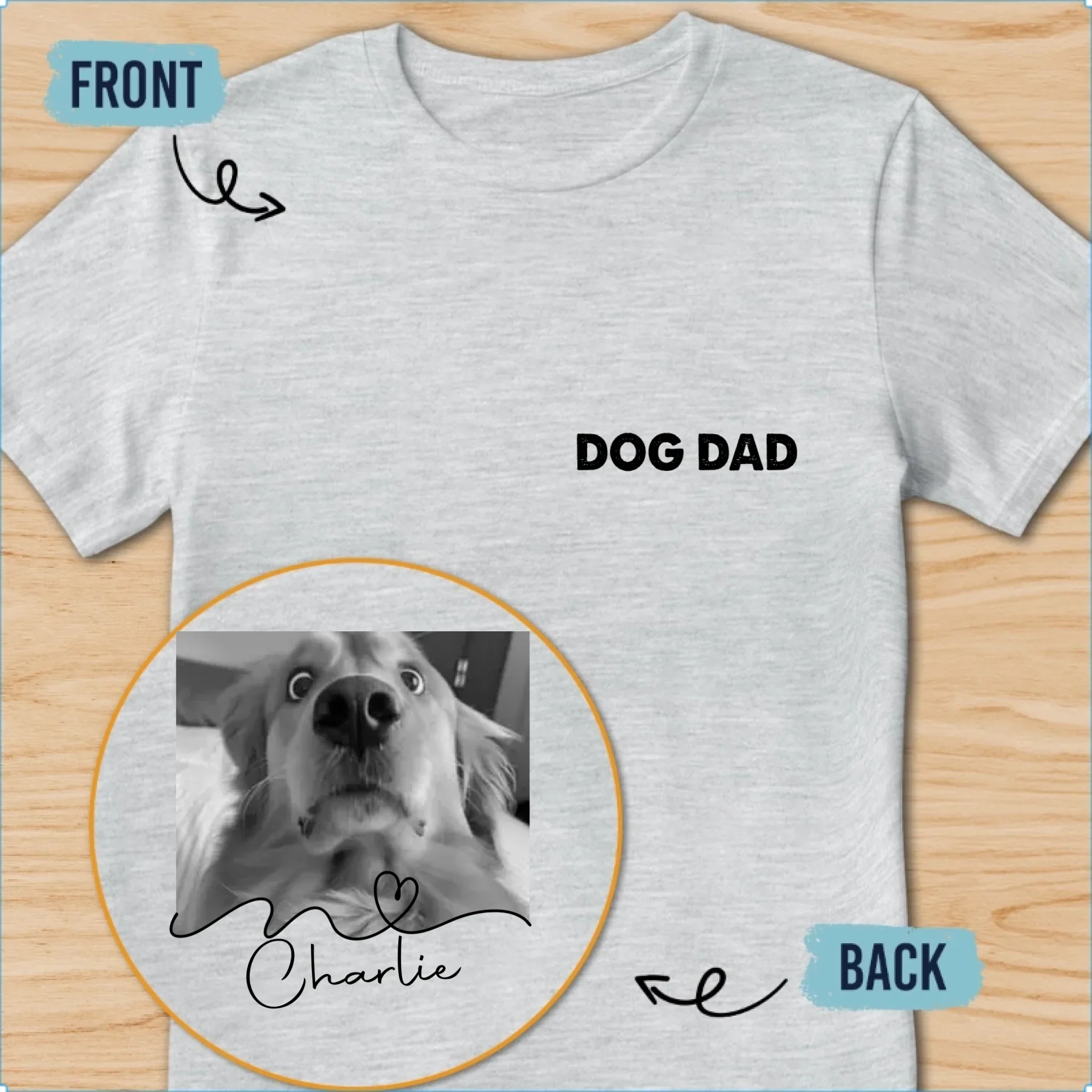 Fist Bump Fur Dad - Personalized Custom Shirt - Image 8