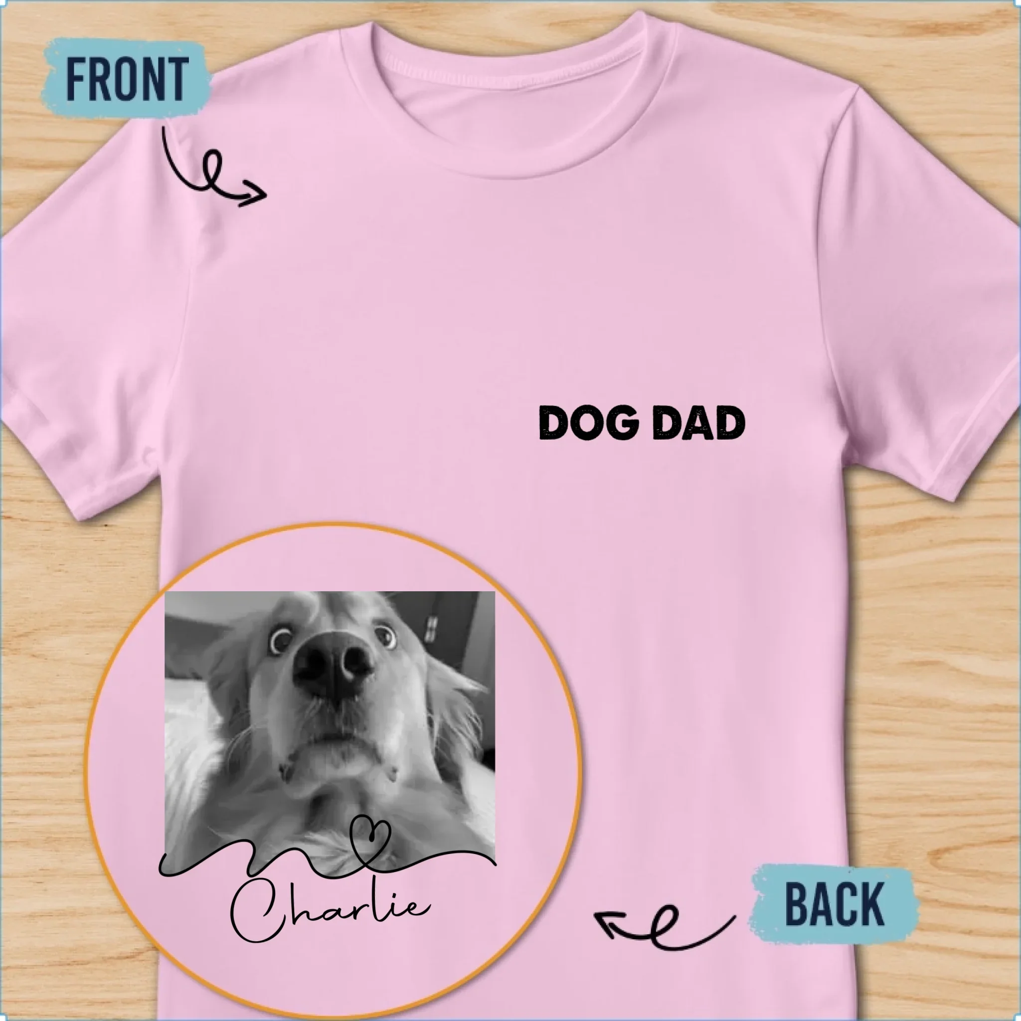 Fist Bump Fur Dad - Personalized Custom Shirt - Image 9