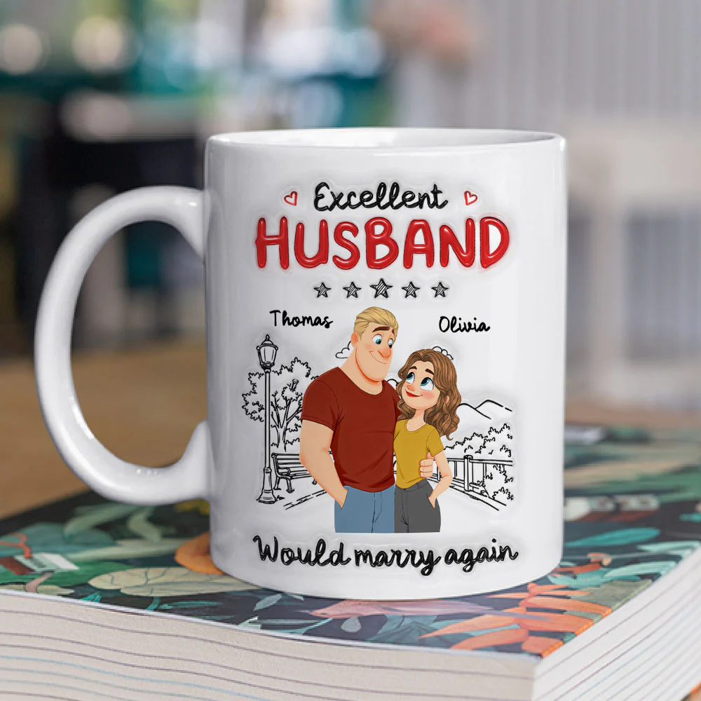 Five Out Of Five - Personalized Custom 3D Inflated Effect Mug - Image 2