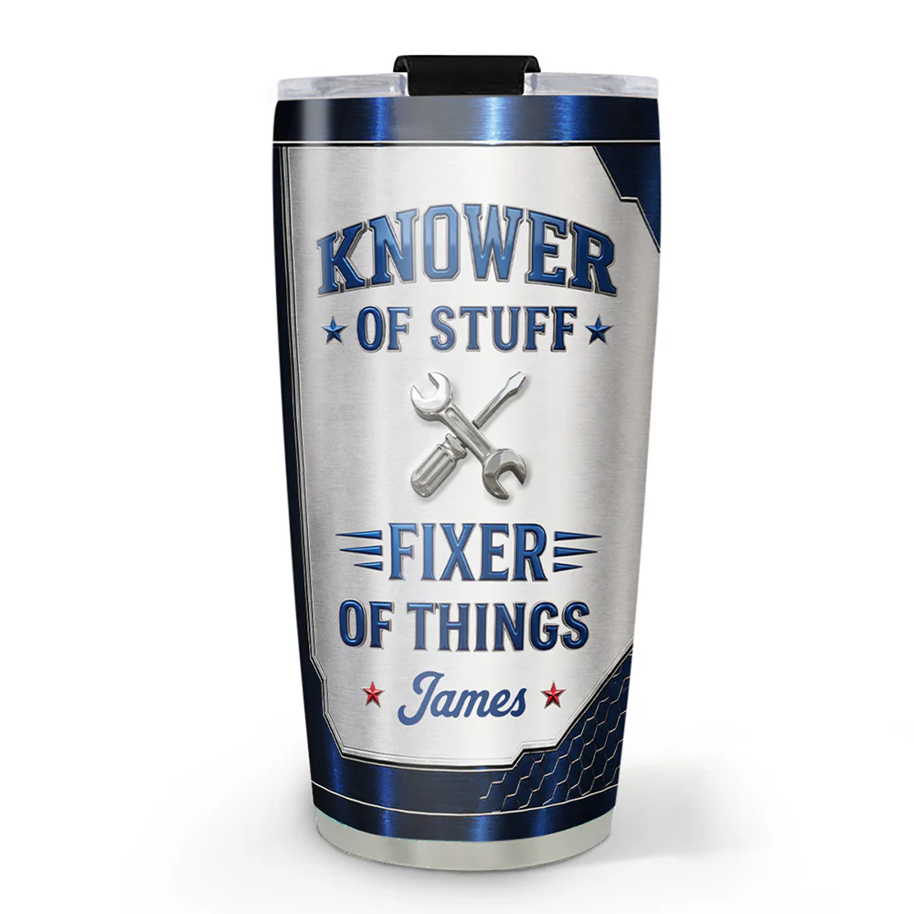 Fixer And Knower - Personalized Custom 3D Effect Tumbler