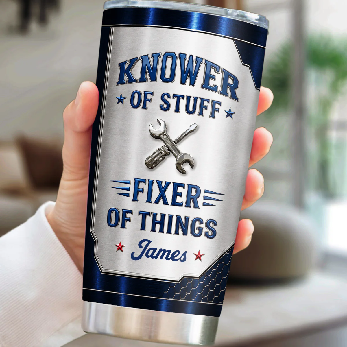 Fixer And Knower - Personalized Custom 3D Effect Tumbler - Image 2