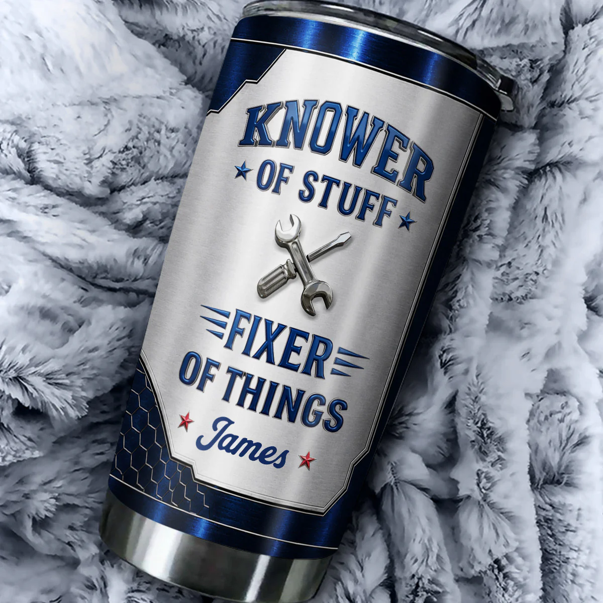 Fixer And Knower - Personalized Custom 3D Effect Tumbler - Image 3